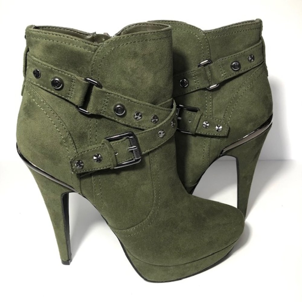 G by Guess Deeka Almond Toe Mid-Calf Boots